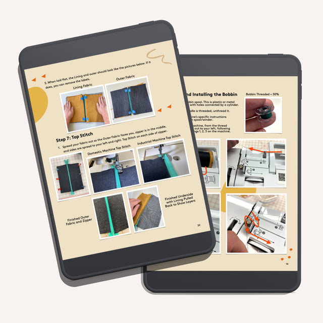 Intro to Sewing - Sewing Machine Basics and Five Project Tutorials - Instant Digital Download