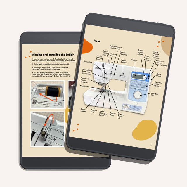Intro to Sewing - Sewing Machine Basics and Five Project Tutorials - Instant Digital Download
