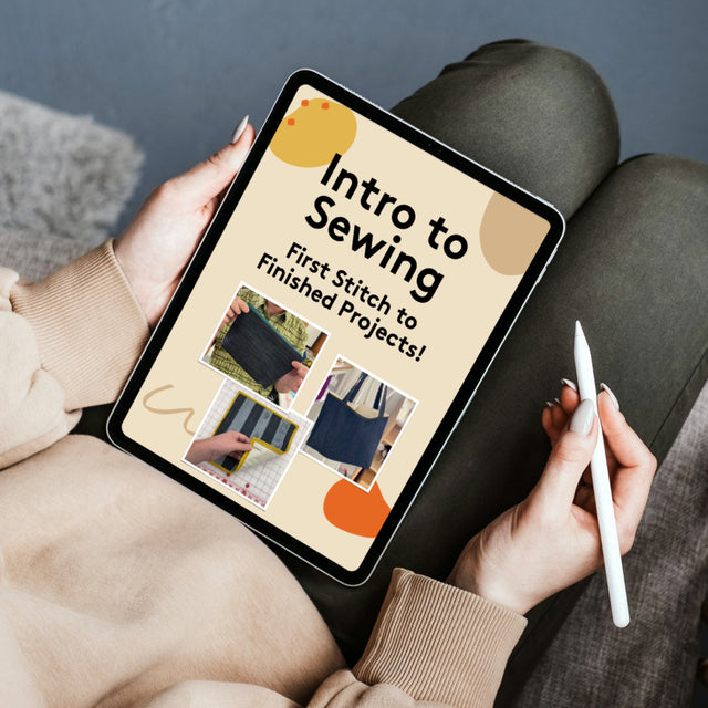 Intro to Sewing - Sewing Machine Basics and Five Project Tutorials - Instant Digital Download