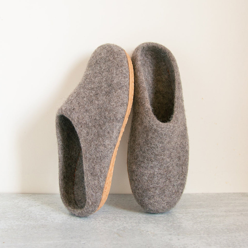 Earth Brown | Luxury Organic Merino Wool Slippers