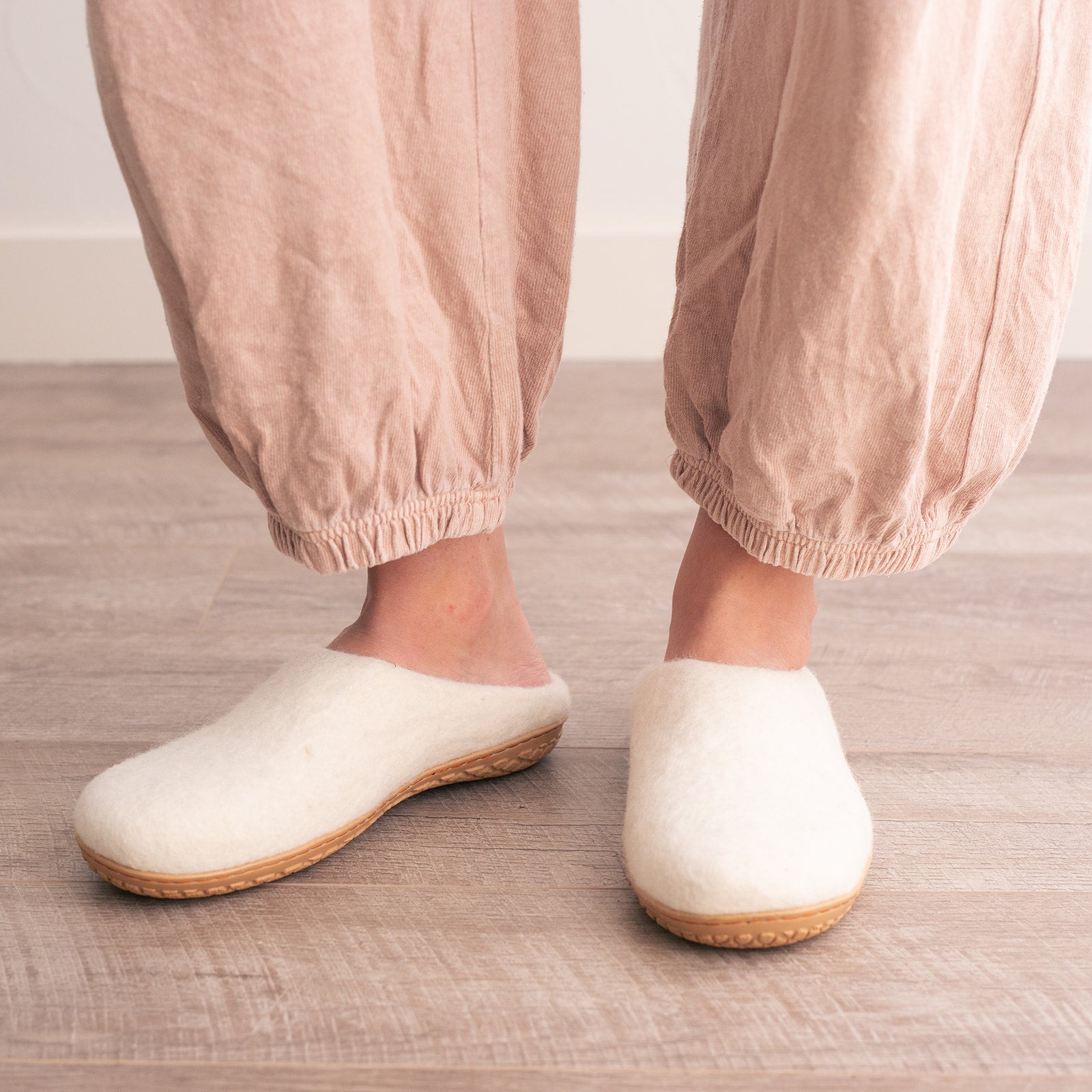 Snow White | Luxury Organic Merino Wool Slippers