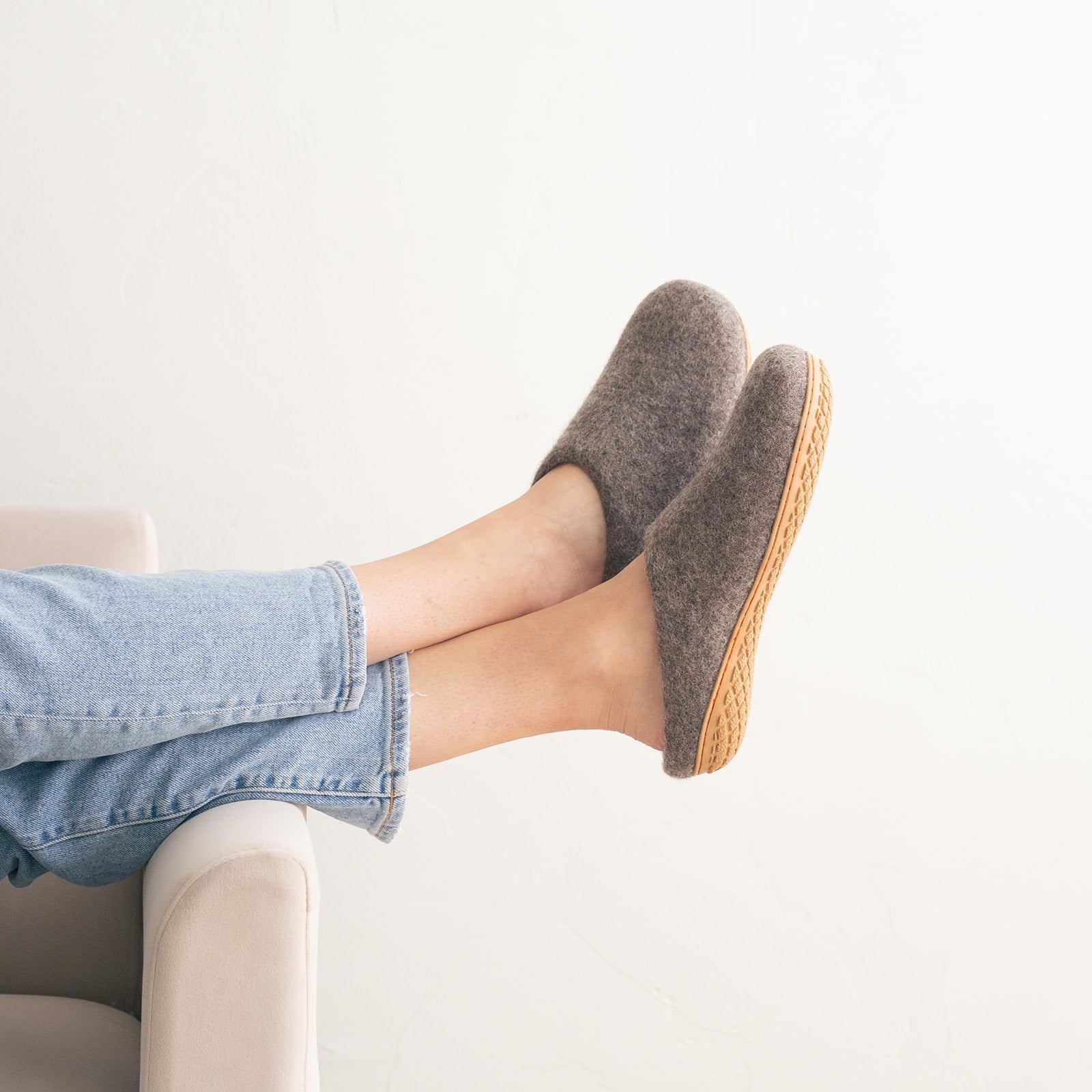 Earth Brown | Luxury Organic Merino Wool Slippers