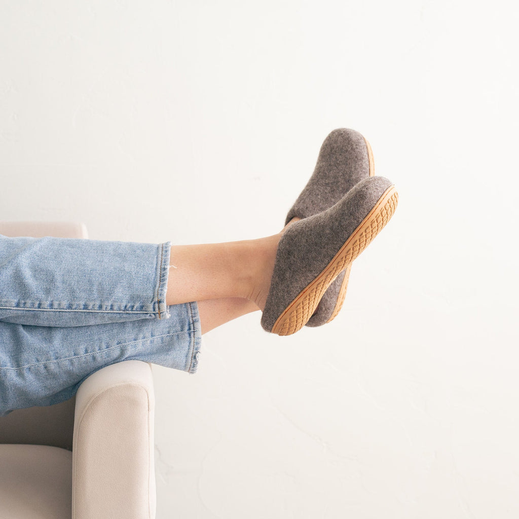 Earth Brown | Luxury Organic Merino Wool Slippers