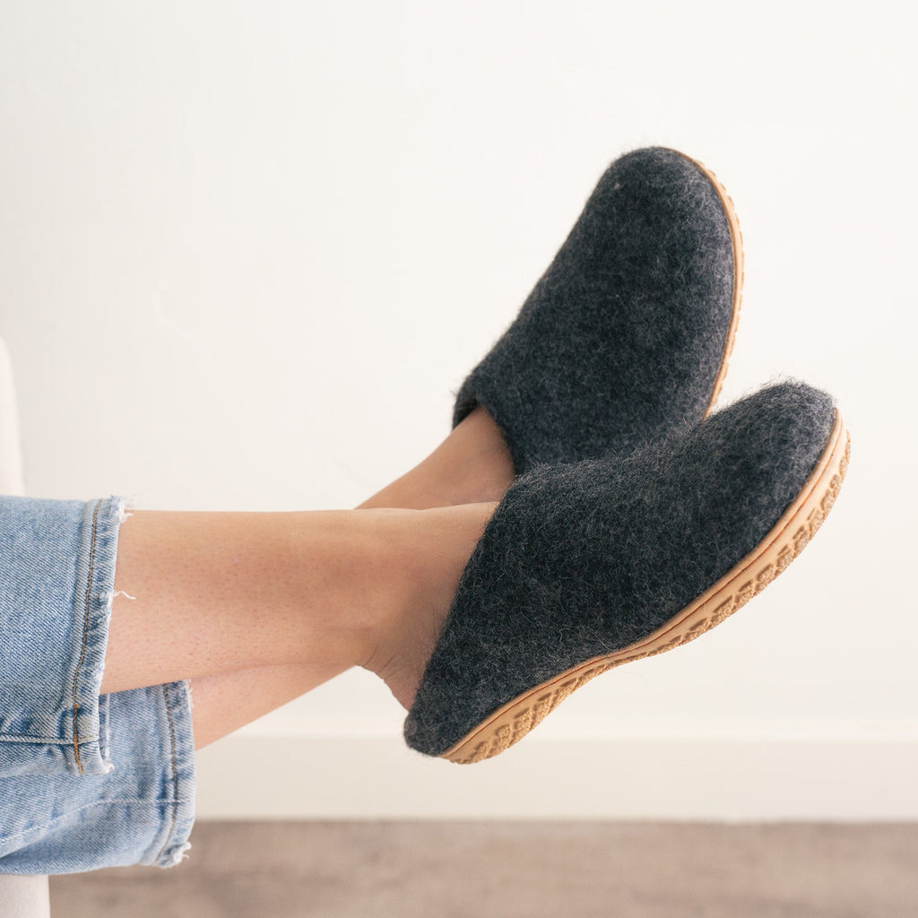 Stone Gray | Luxury Organic Merino Wool Slippers